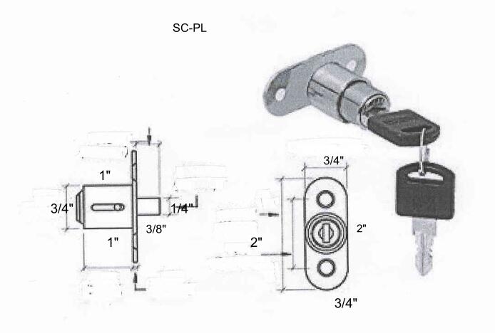 AMKO Displays SC-PL Plunger Lock