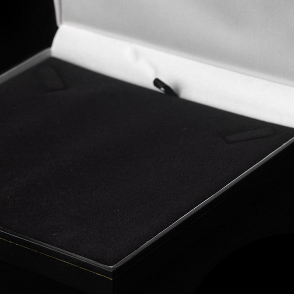 Elegance by Carbonneau Jewelry-Box-10-Black Black Leatherette Jewelry Box 10