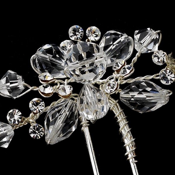 Elegance by Carbonneau Pin-83 Swarovski Crystal Hair Pin 83