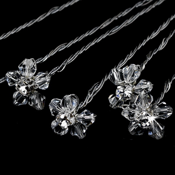 Elegance by Carbonneau BQ-204 Crystal Flower Bouquet Jewelry