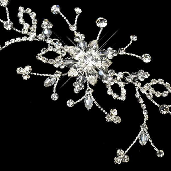 Elegance by Carbonneau CJ-2 Elegant Crystal Floral Vine Cake Jewelry Accent CJ2