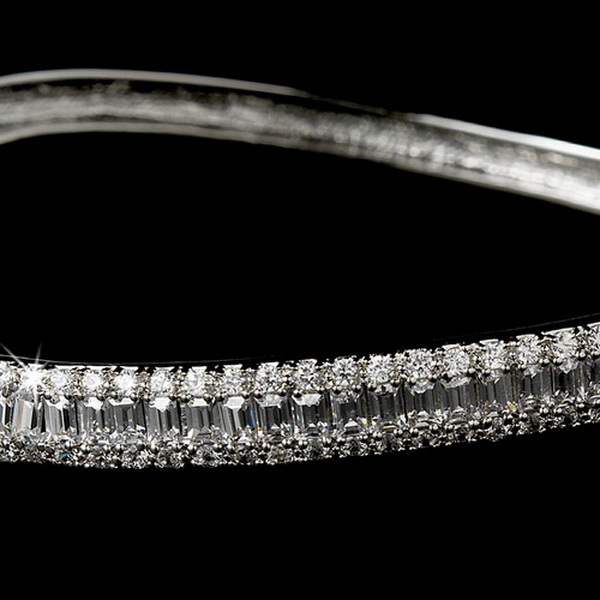 Elegance by Carbonneau B-8105 Cubic Zirconia Sterling Silver Bracelet