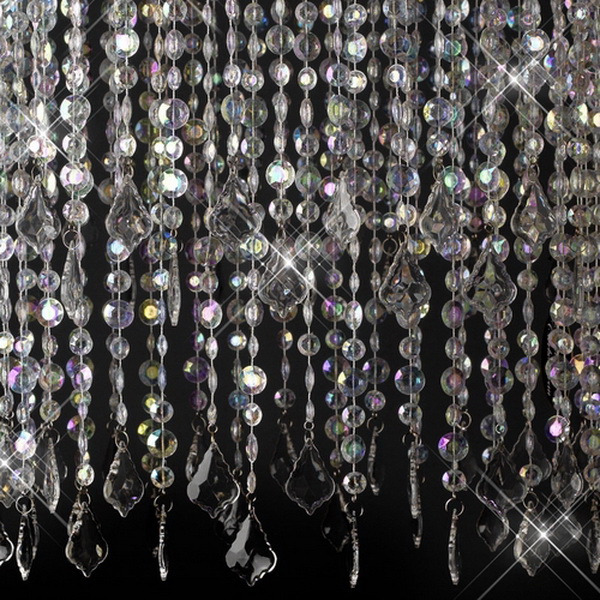 Elegance by Carbonneau Chandelier-11-AB Multi Diamond Cut Beaded Crystal Chandelier 11 AB