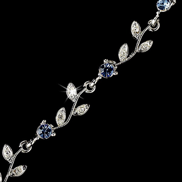 Elegance by Carbonneau B-97-silverclear Silver Clear Bridal Bracelet B 97