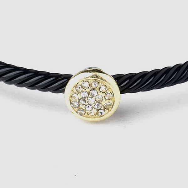 Elegance by Carbonneau B-8806-G-Black Gold Black Cuff Fashion Bracelet 8806