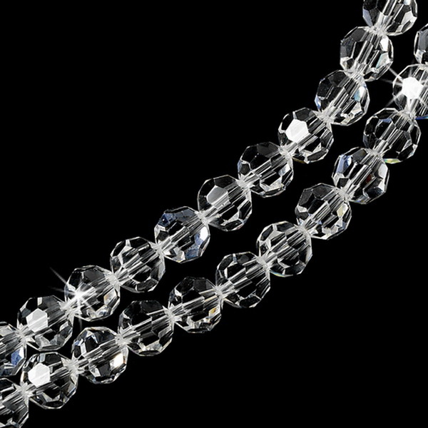 Elegance by Carbonneau B-8143 Double Swarovski Crystal Row Bracelet B-8143