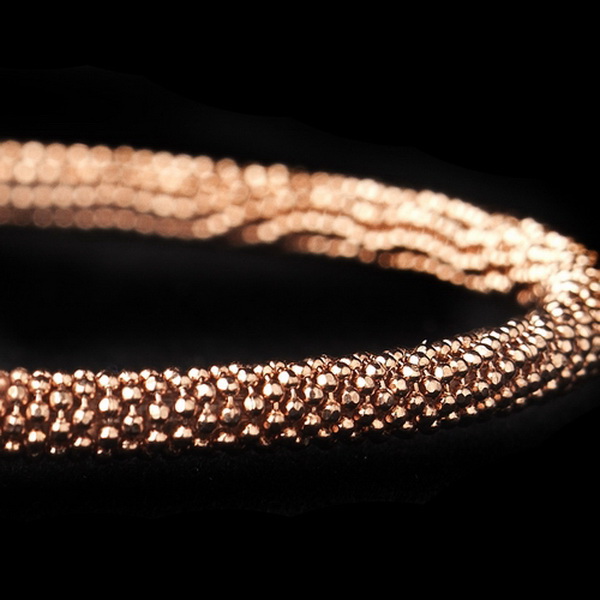 Elegance by Carbonneau B-8816-Rose-Gold Rose Gold Magnet Bracelet 8816
