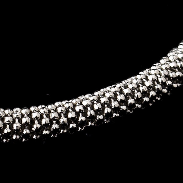 Elegance by Carbonneau B-8816-Silver Antique Silver Magnet Bracelet 8816