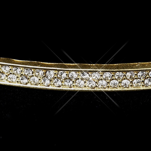 Elegance by Carbonneau B-8819-G-White B 8819 Gold White String Bracelet