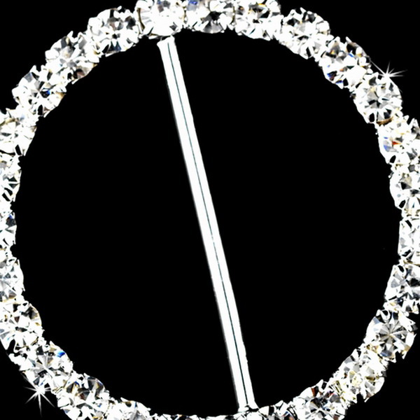 Elegance by Carbonneau BQ-Buckle-2338 Crystal Accent for Bridal Bouquets BQ-Buckle-2338