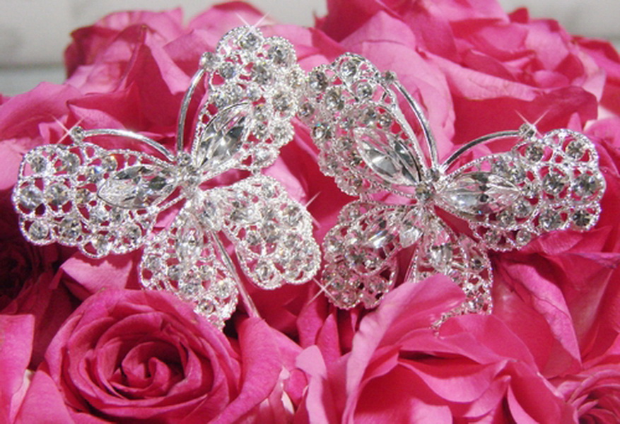 Elegance by Carbonneau BQ-Butterfly-Large Crystal Butterfly Bouquet Jewelry BQ-Butterfly-Large