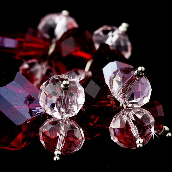 Elegance by Carbonneau B-8560-Red Red Dazzling Austrian Crystal Bracelet 8560