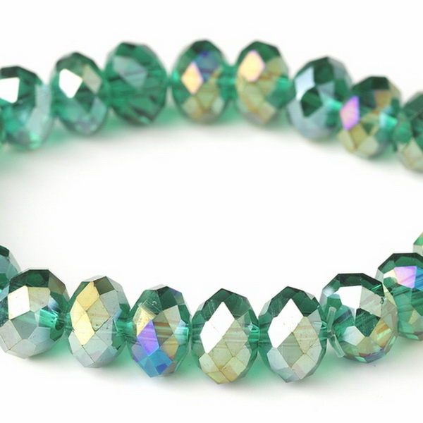 Elegance by Carbonneau B-7613-Emerald Emerald Green 10mm Stretch Bracelet 7613