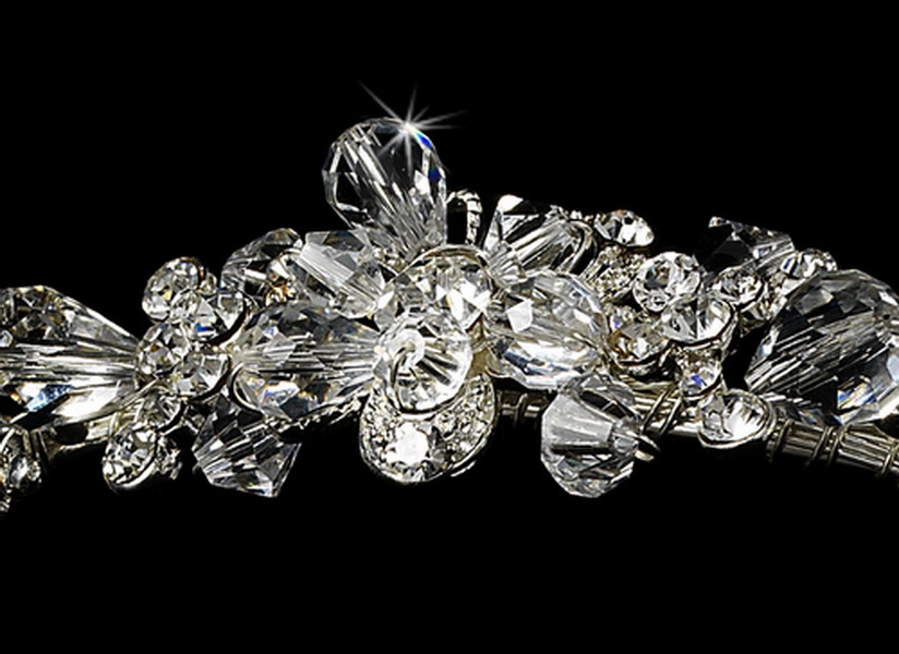 Elegance by Carbonneau HP-7820-S Swarovski Crystal Bridal Headband HP 7820