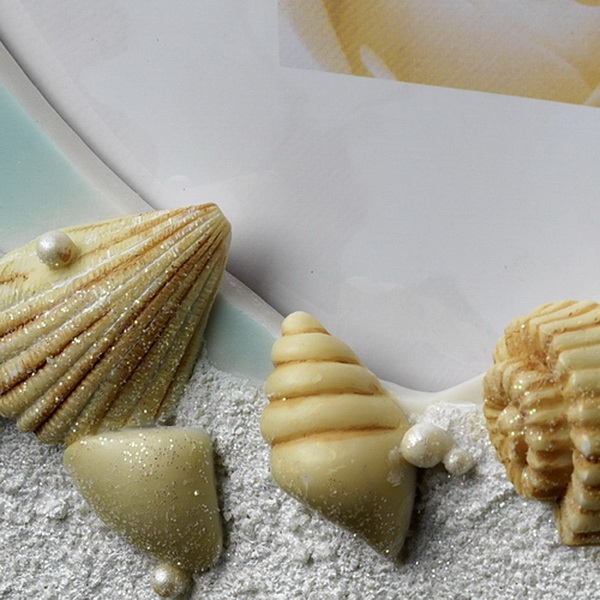 Elegance by Carbonneau GB-410-Beach Guest Book 410 Beach Sea Shell
