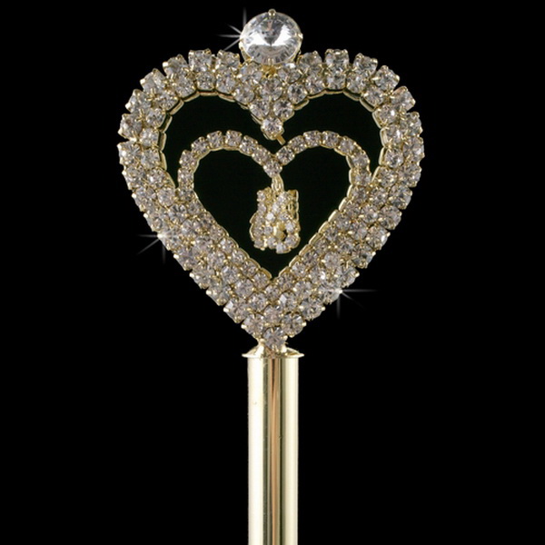 Elegance by Carbonneau Scepter-207-16-Gold-Clear Scepter 207 16 Gold Clear
