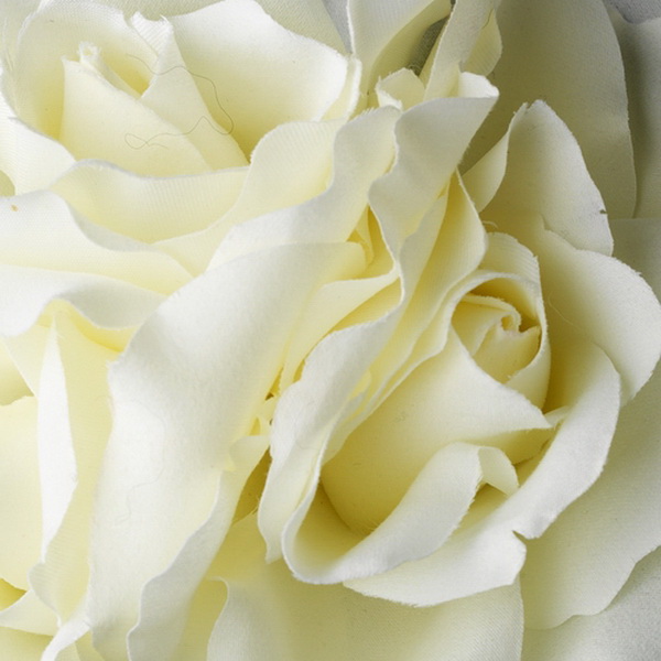 Elegance by Carbonneau Clip-419-Cream Garden Rose Cluster Flower Hair Clip 419 Cream, Ivory or White