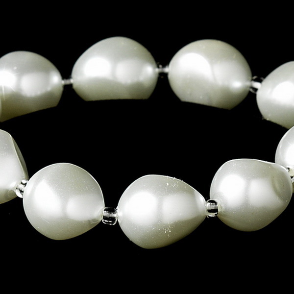Elegance by Carbonneau B-8325-White Bracelet 8325 White