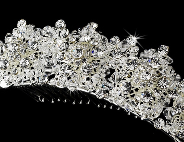 Elegance by Carbonneau Comb-7019 Swarovski Crystal Bridal Comb 7019
