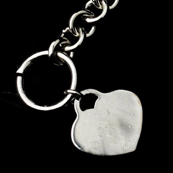Elegance by Carbonneau B-8004 Silver Designer Inspired Heart Toggle Bracelet B 8004