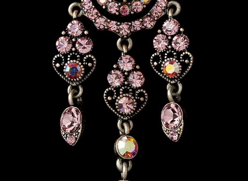 Elegance by Carbonneau E-988-Pink Dazzling Pink Earrings E 988