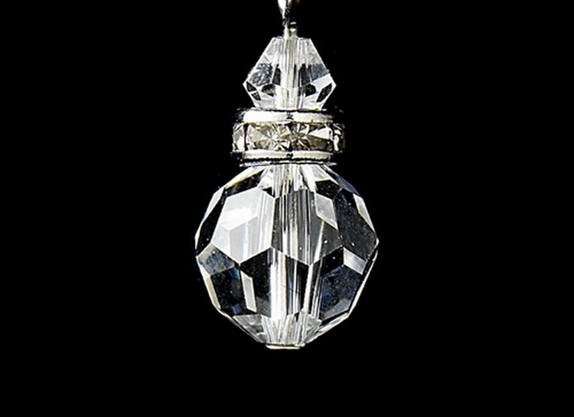 Elegance by Carbonneau E-236-Clear Clear Crystal Bridal Earrings E 236