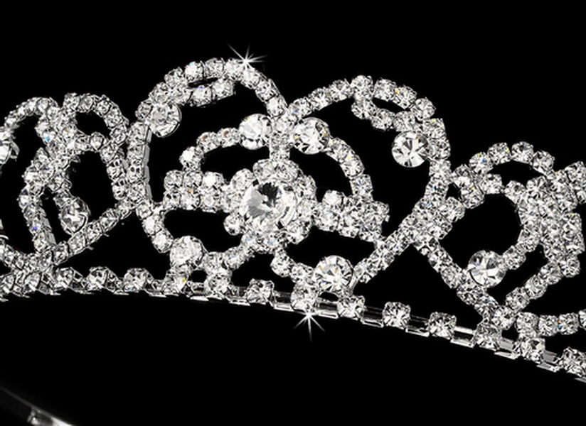 Elegance by Carbonneau HP-3206 Silver Plated Bridal Headband HP 3206