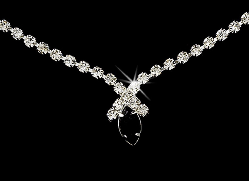 Elegance by Carbonneau NE342bk Beautiful Black Crystal Jewelry Set NE 342