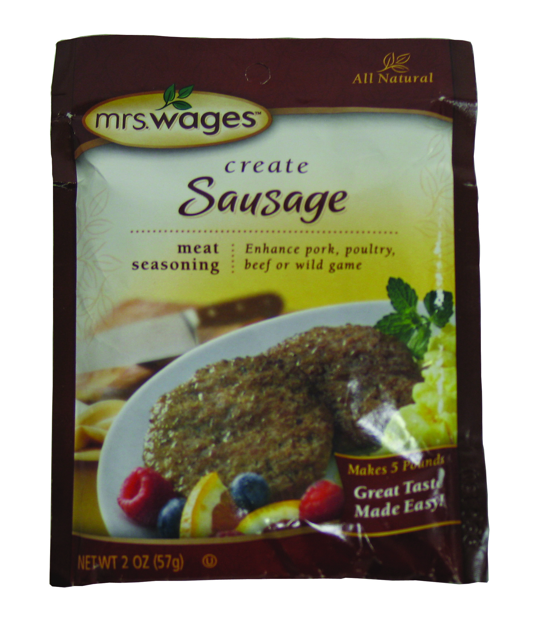 Precision Foods Mrs Wages Sausage Meat Seasoning Mix 2 Ounce