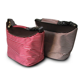 Blank Insulated Stripe Outdoor Picnic Bag With str...
