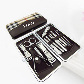 Custom Wholesale Luxury Manicure Kit 12 Pcs Nail C...
