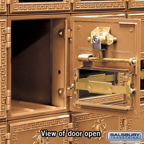 Salsbury Industries 2016FL Brass Mailbox - 16 Doors - Front Loading
