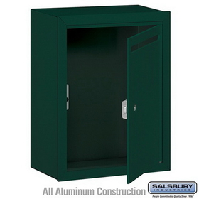 Salsbury Industries 2240GP Letter Box (Includes Commercial Lock) - Standard - Surface Mounted - Green - Private Access