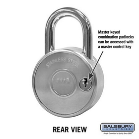 Salsbury Industries 30020 Combination Padlock - for Open Access Designer Locker and Designer Gear Locker Door