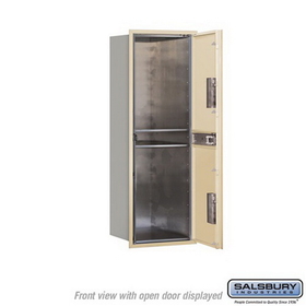 Salsbury Industries 3713S-2PSFU Recessed Mounted 4C Horizontal Mailbox - 13 Door High Unit (48 Inches) - Single Column - Stand-Alone Parcel Locker - 2 PL6
