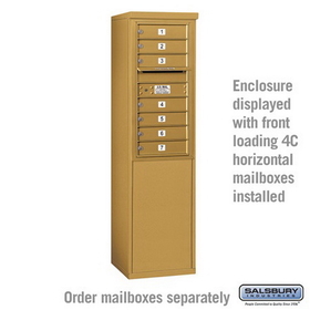 Salsbury Industries 3909S-GLD Free-Standing Enclosure - for 3709 Single Column Unit - Gold