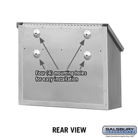 Salsbury Industries 4510 Stainless Steel Mailbox - Standard - Horizontal Style