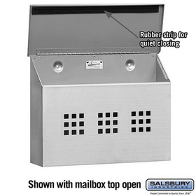 Salsbury Industries 4515 Stainless Steel Mailbox - Decorative - Horizontal Style