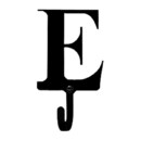 Village Wrought Iron WH-E-S Letter E - Wall Hook Small Village Wrought Iron WH-E-S Letter E - Wall Hook Small