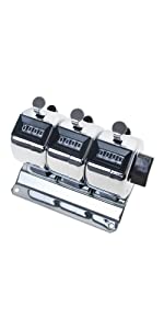 TOPTIE 2 PCS 5 Digit Pulling Counters, Mechanical Pulling Stroke Counters for Instrument