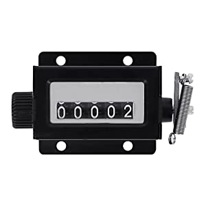 GOGO 6 PCS Manual Tally Counters, 5 Digit Resettable Mechanical Pulling Stroke Counter Clicker for Manufactory