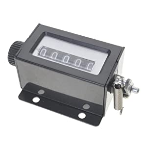 GOGO 5 Digit Manual Tally Counter, Resettable Mechanical Pulling Stroke Counter for Instrument Machine