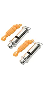 TOPTIE 10 PCS Whistles with Lanyard Colorful Sports Referee Whistle for Lifeguard, Emergency