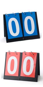GOGO Set of 2 Portable Table Top Scoreboards for Basketball Tennis Sports