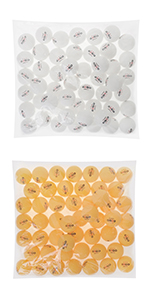 GOGO 72 Pieces 3-Star Orange Ping Pong Balls Premium Table Tennis Balls (12 Tubes)