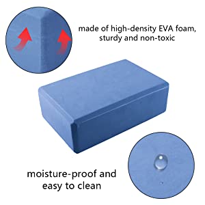 9 x 6 x 3High Density EVA Foam Block to Support and Deepen Poses Sprifloral Yoga Blocks Set of 2 