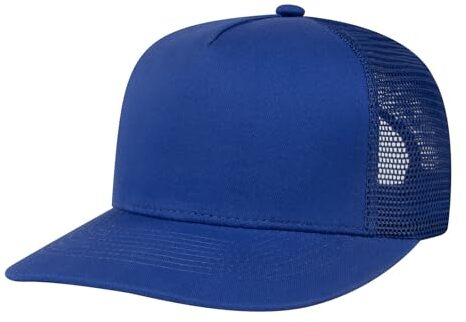 TopTie Snapback Baseball Cap Mid Profile Mesh Back Cotton Twill