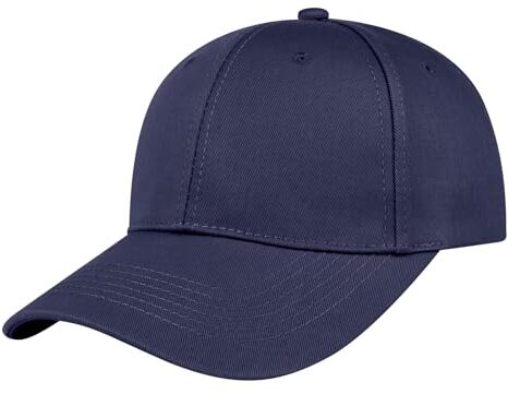 TopTie 6 Panel Baseball Cap Structured Mid Profile Cotton Twill Sun Hat