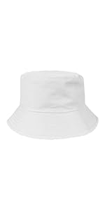 TOPTIE Unisex Bucket Hat, Cotton Twill Bucket Sun Hat for Men Women Summer Outdoor UV Sun Cap