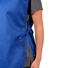 TOPTIE Unisex Cobbler Uniforms with 2 pockets, Art Smock Aprons for Adult, Polyester-Cotton, 19" x 28"